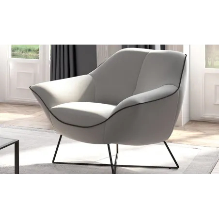 Fauteuil Rico gris - ROM