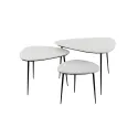 Tables basses marbre blanc Axio