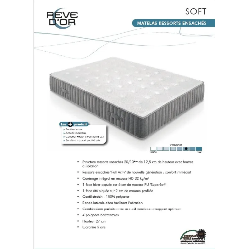 Rêve d'or - Matelas Soft